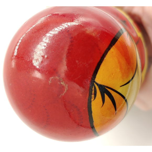 Vintage Russian Nesting Dolls Set of 7 Piece Wooden Babushka Matryoshka - Picture 5 of 16